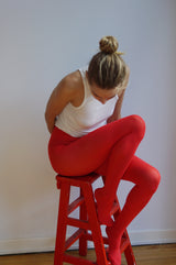 Sharp red tights