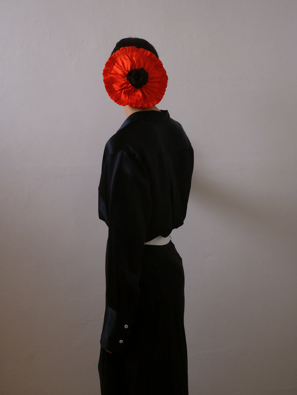 Dupion frill scrunchie