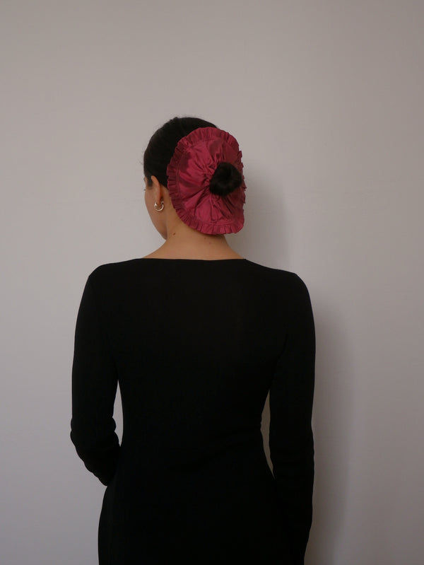 Dupion frill scrunchie
