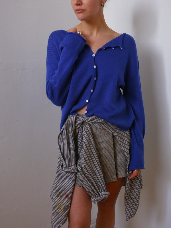 Doll's reversible cardigan