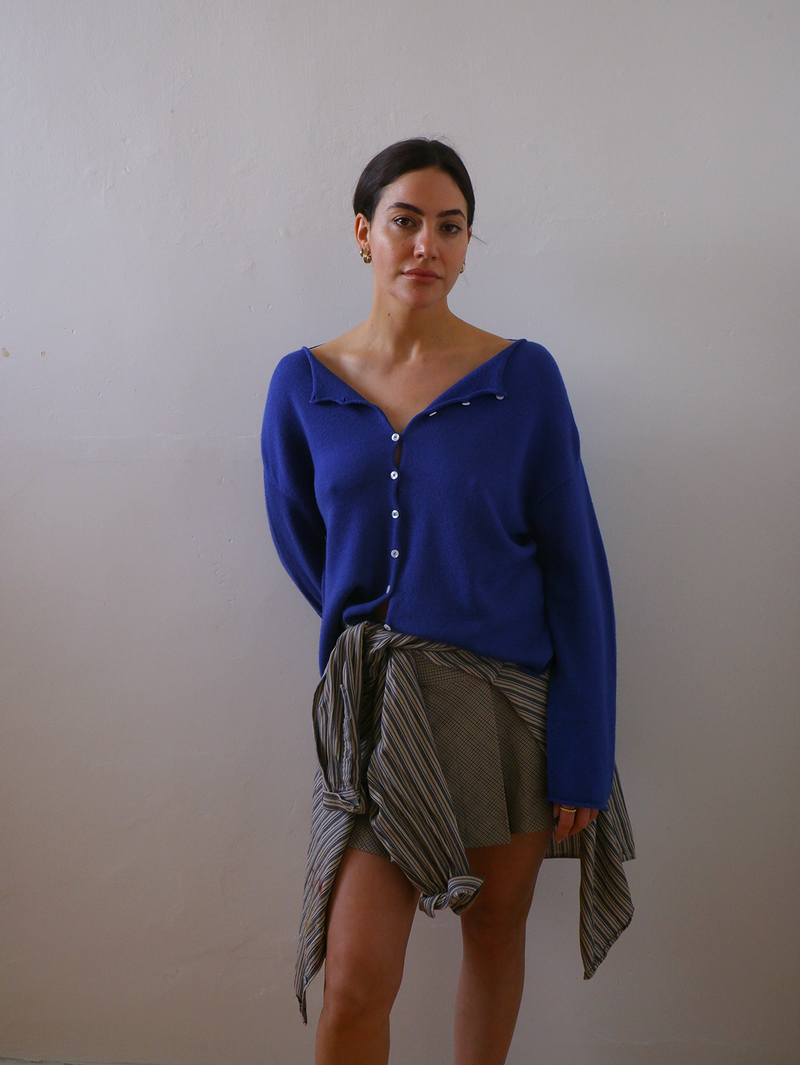 Doll's reversible cardigan