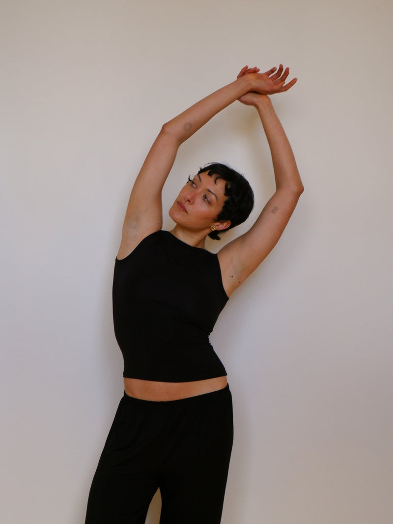 Sleeveless bateau