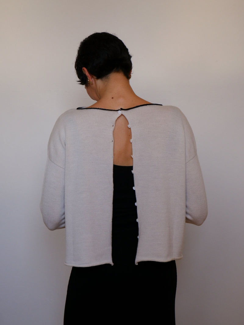 Doll's reversible cardi