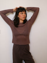 Open work long sleeve