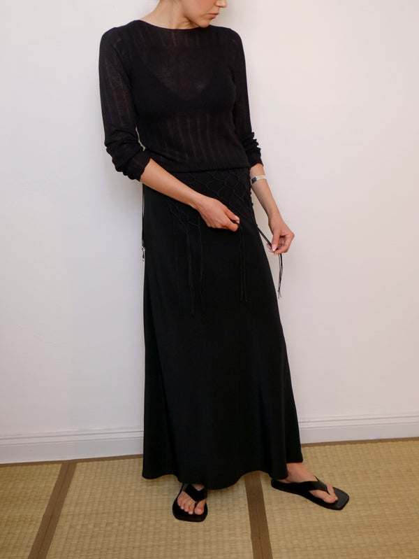 Open work long sleeve