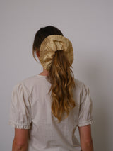 Dupion frill scrunchie