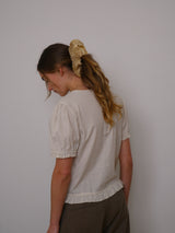 Dupion frill scrunchie