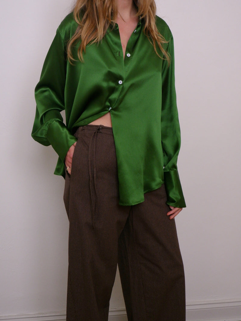 Stripe Double Belted Pant