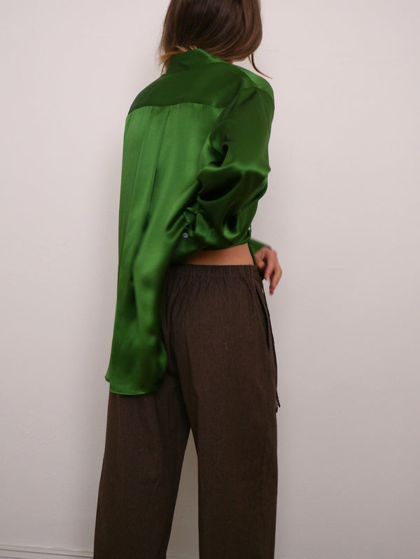 Stripe Double Belted Pant