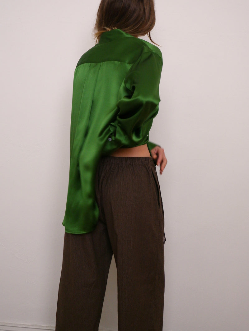 Stripe Double Belted Pant