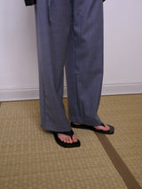 Wool belt pant