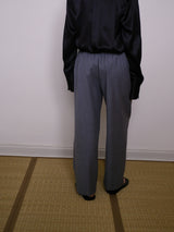 Wool belt pant