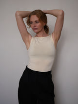 Sleeveless bateau