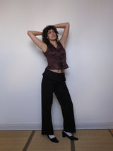 Flounce belt pant