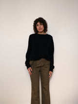 Flounce belt pant