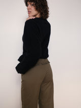 Flounce belt pant