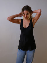 Scoop silk tank