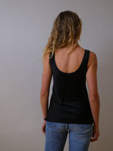 Scoop silk tank