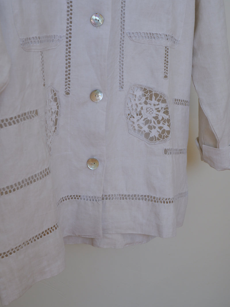 Hemstitch shirt