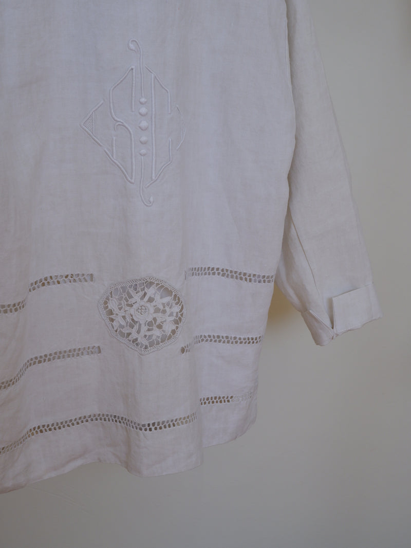 Hemstitch shirt